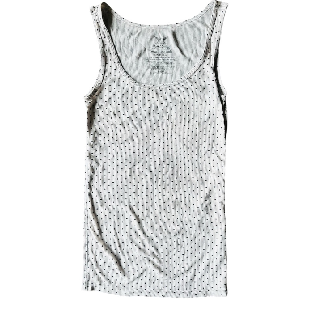 White Polka Dot Tank Top